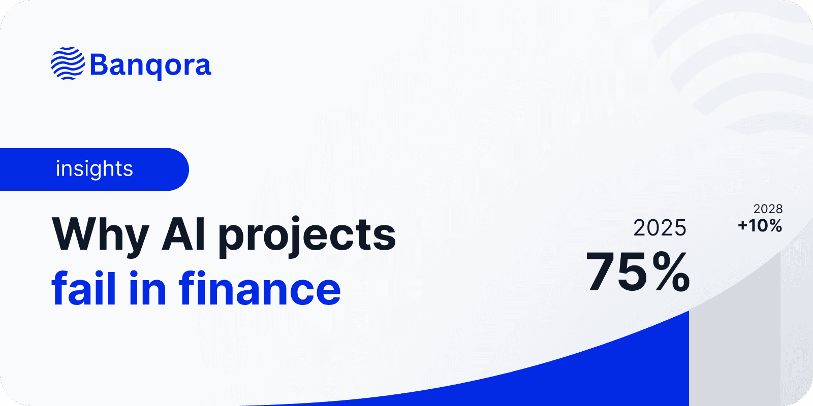 Why AI projects fail in finance